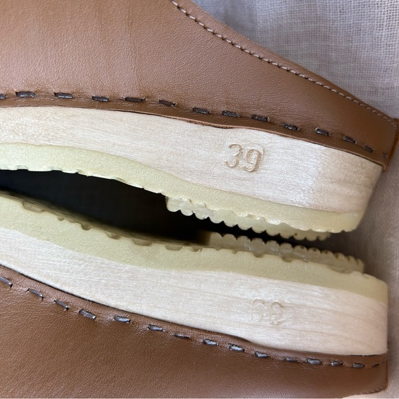 No. 6 Flat Clogs in Palomino - Picture 6 of 6